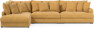 Rossi - 4-sits soffa med divan vänster - Gul