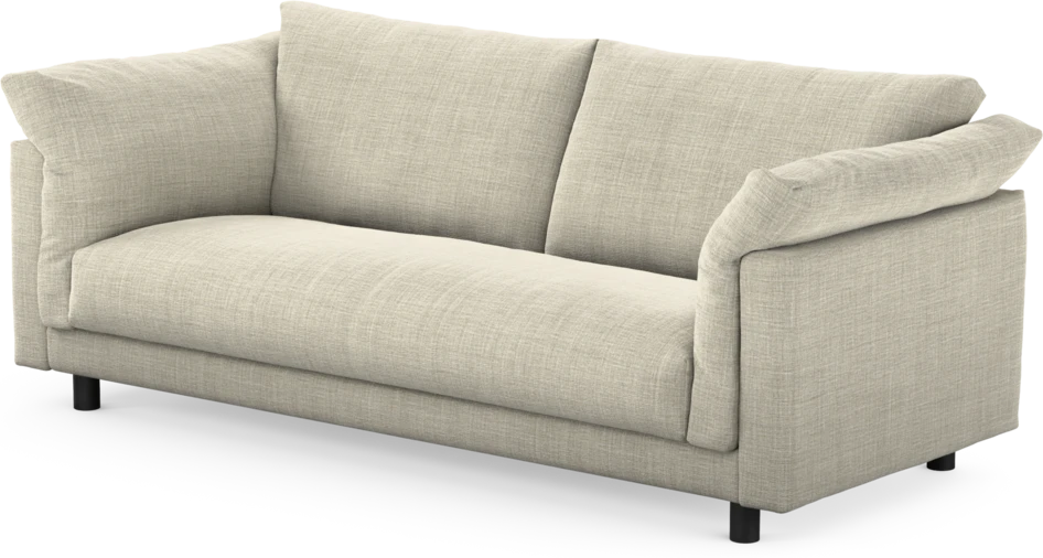 Cherrie - 2,5-sits soffa, hel dyna, fast klädsel - Beige