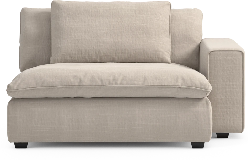 Bellora - Schäslong XL med armstöd höger - Beige