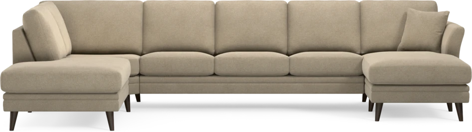 Eden - 3-sits soffa med divan vänster och schäslong höger - Beige