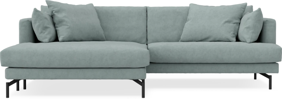 Harper - 4-sits med schäslong XL vänster - Grön