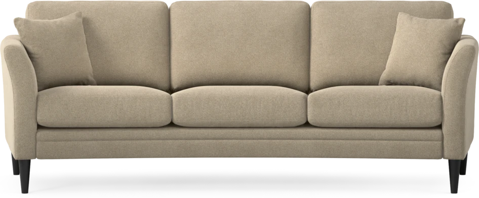Eden - 3-sits soffa svängd - Beige