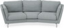 Madison - 3-sits soffa svängd, 70 cm - Turkos
