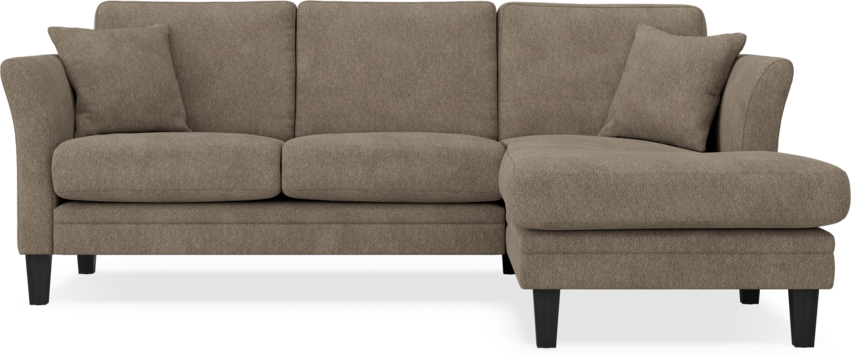 Eden - 2-sits soffa med schäslong - Gul