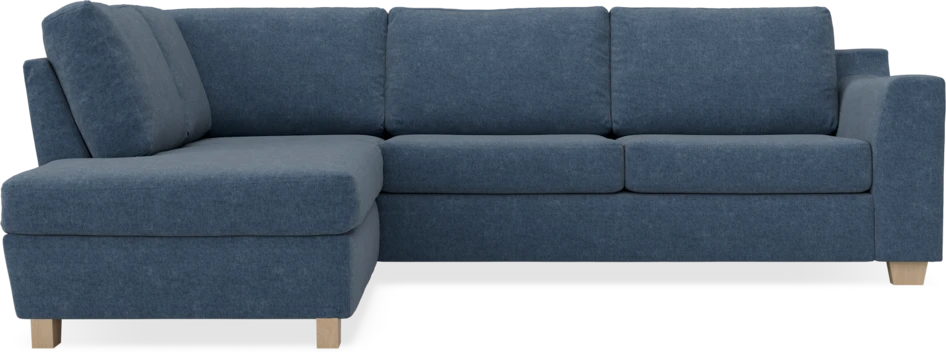 Friday - 2,5-sits soffa med divan vänster - Blå