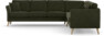 Eden - Hörnsoffa 3+3 - Grön