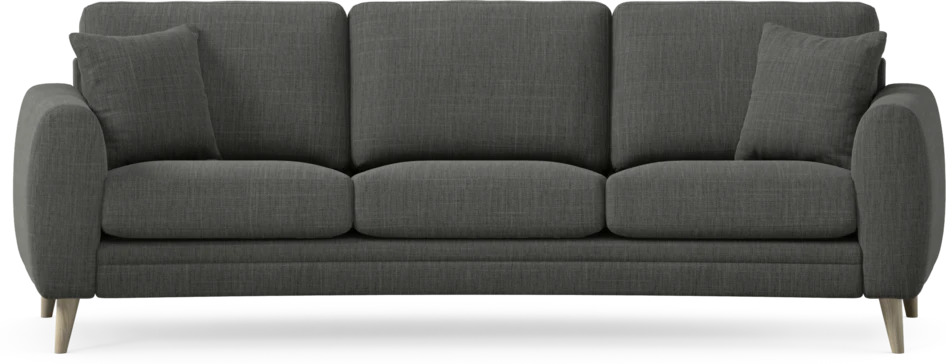 Eden - 3-sits soffa svängd - Grå