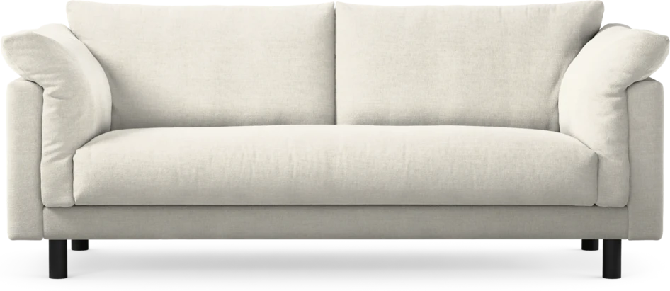 Cherrie - 2,5-sits soffa, hel dyna, fast klädsel - Vit