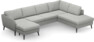 County - 3-sits soffa med schäslong vänster och divan höger - Grå