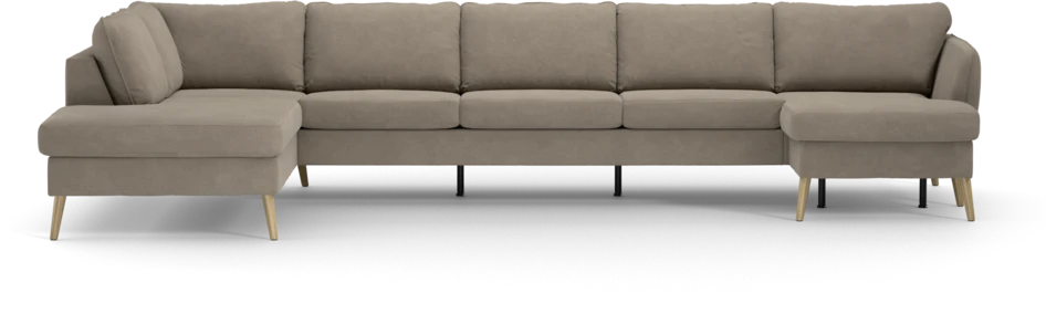 County - 4-sits soffa med divan vänster och schäslong höger - Beige