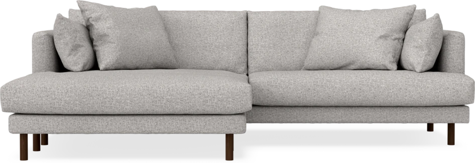 Harper - 4-sits med schäslong XL vänster - Vit