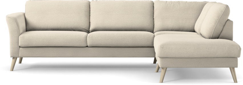 Bridge - 3-sits soffa med divan höger - Beige