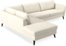 County - 2,5-sits soffa med divan vänster - Vit