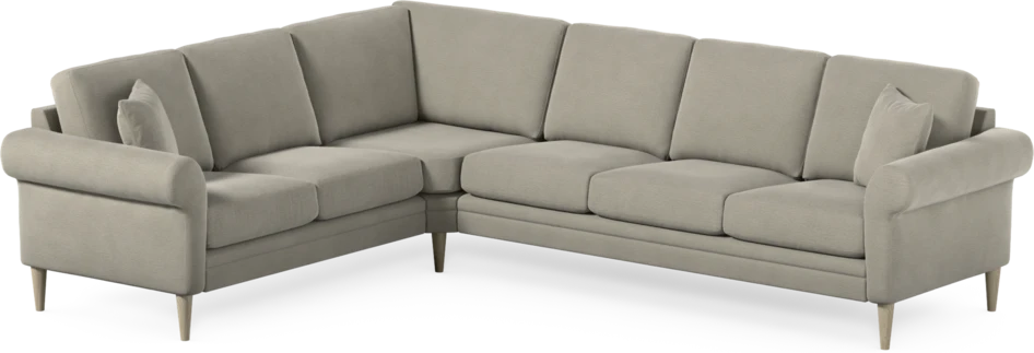 Eden - Hörnsoffa, 2+3-sits - Brun
