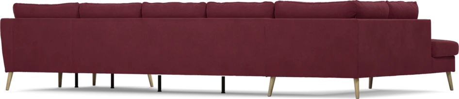 County - 4-sits soffa med divan vänster och schäslong höger - Röd