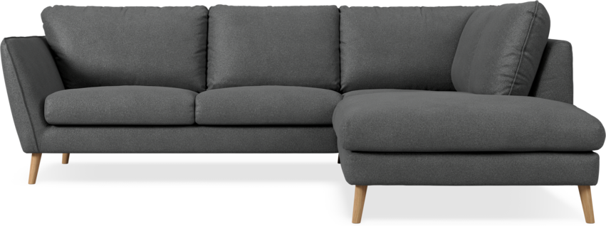 Madison Lux - 2-sits soffa med divan höger - Grå