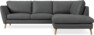 Madison Lux - 2-sits soffa med divan höger - Grå