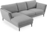 Madison Lux - 2-sits soffa med schäslong vänster - Grå