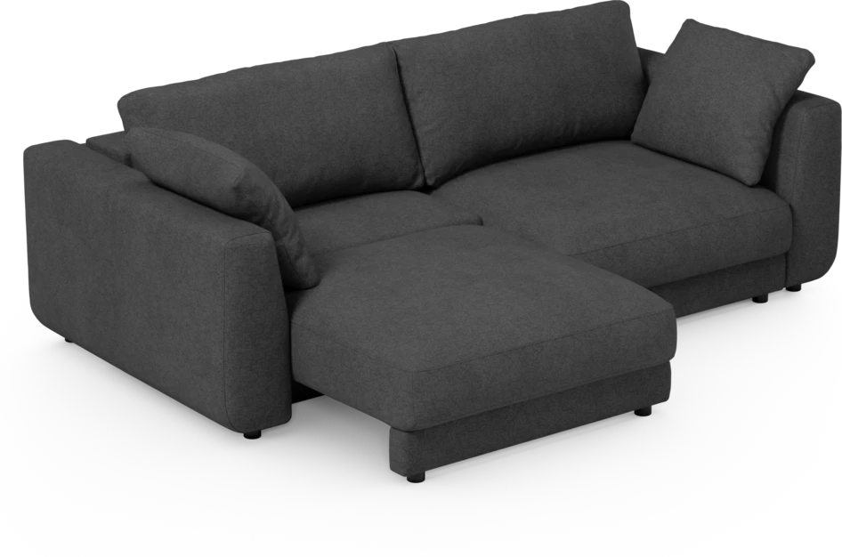 Amie - Bäddsoffa 3-sits - Svart