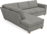 Friday - 2,5-sits soffa med divan vänster - Grå