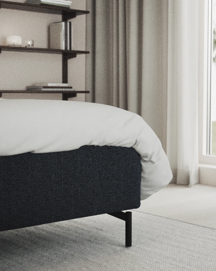 Delux Exclusive - Kontinentalsäng, enkelsäng 140 cm med bäddmadrass och sängben - inspiration