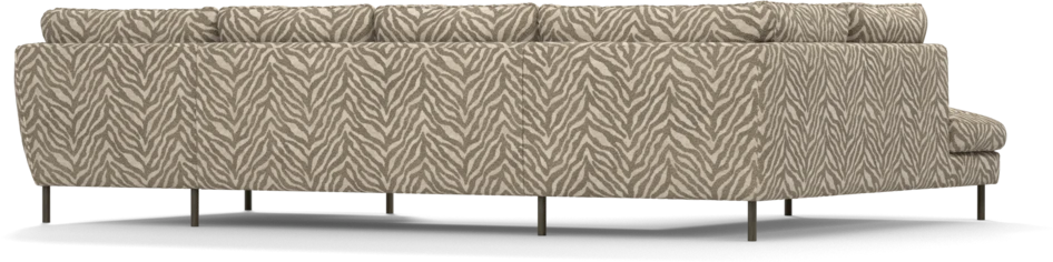 Madison Lux - 2-sits soffa med divan vänster och schäslong höger - Brun