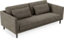 Willow - 3-sits soffa, hel dyna, fast klädsel - Brun