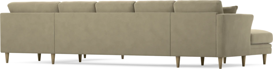 Eden - 3-sits soffa med schäslong vänster och divan höger - Beige