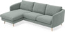 Madison Lux - 2-sits soffa med schäslong vänster - Grå
