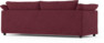 Cherrie - 3-sits soffa med kappa - Röd