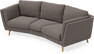 Madison - 3-sits soffa svängd, 70 cm - Brun