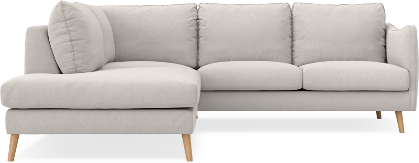 Madison - 2-sits soffa med divan vänster - Grå