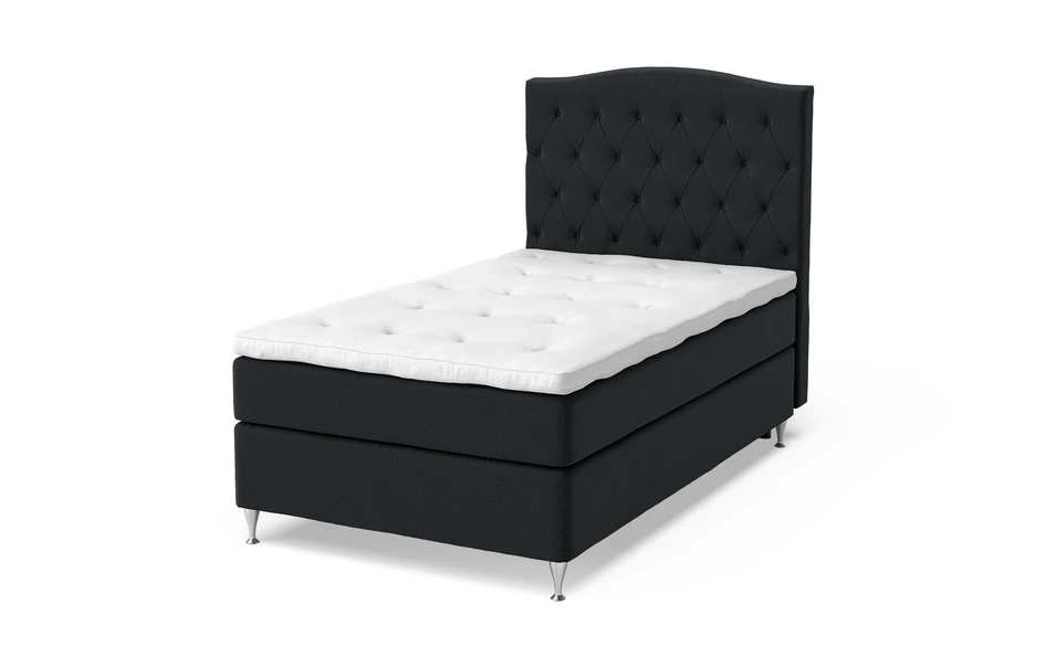 Sleep Delux - Kontinentalsäng, enkelsäng med bäddmadrass Dream Delux vit - Grå