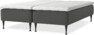 Delux Sense - Ramsäng, dubbelsäng med bäddmadrass - Grå