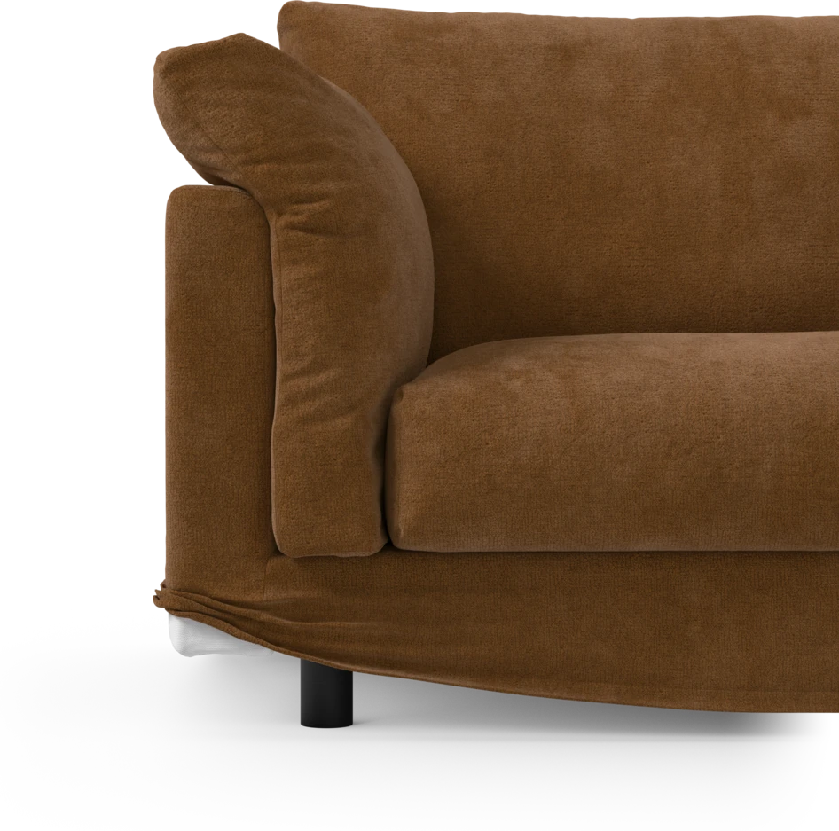 Cherrie Klädsel - Klädsel till 4-sits soffa, hel dyna - Orange