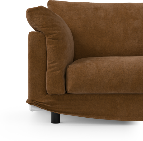 Cherrie Klädsel - Klädsel till 4-sits soffa, hel dyna - Orange