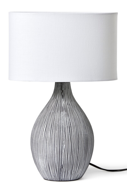 Evelina - Bordslampa, B30 H45 cm - Grå