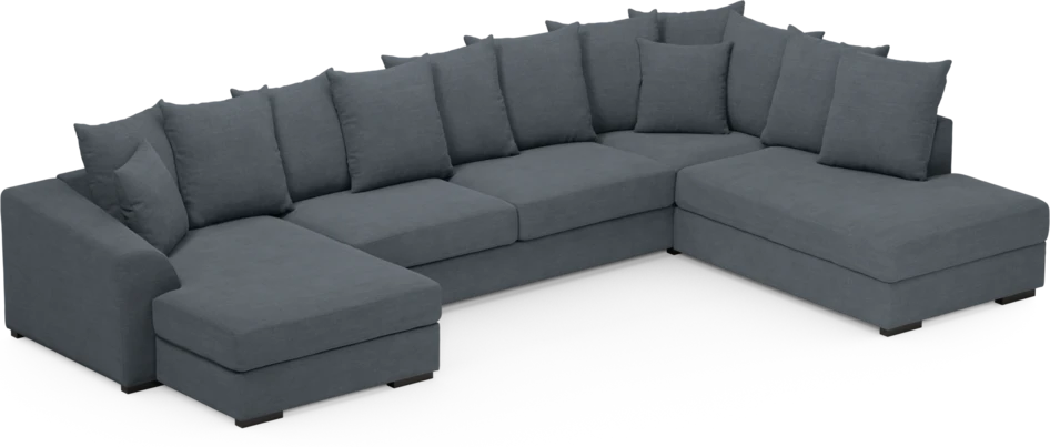 Town - 3-sits soffa med divan höger och schäslong vänster - Blå