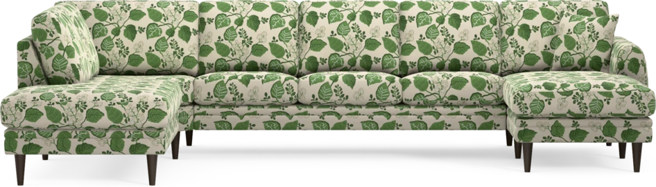 Eden - 3-sits soffa med divan vänster och schäslong höger - Flerfärgad