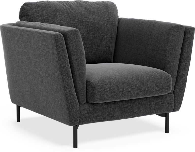 Madison Lux - Fåtölj, 70 cm - Svart