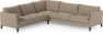 Winston - Hörnsoffa, 2+3-sits - Brun