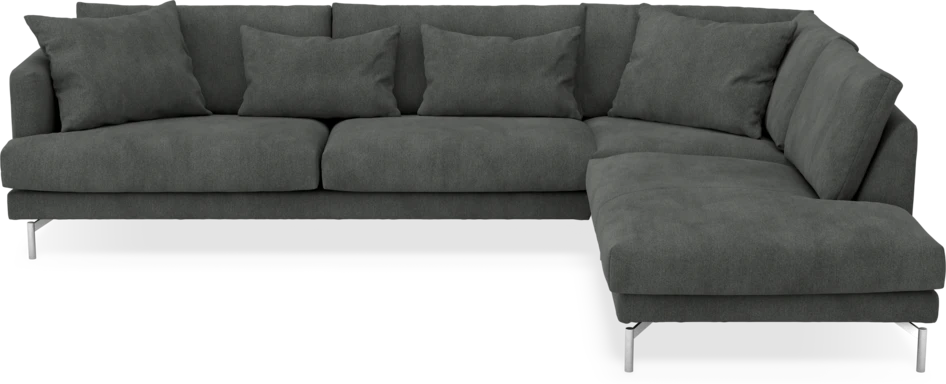 Harper - 3-sits soffa med divan höger - Grå