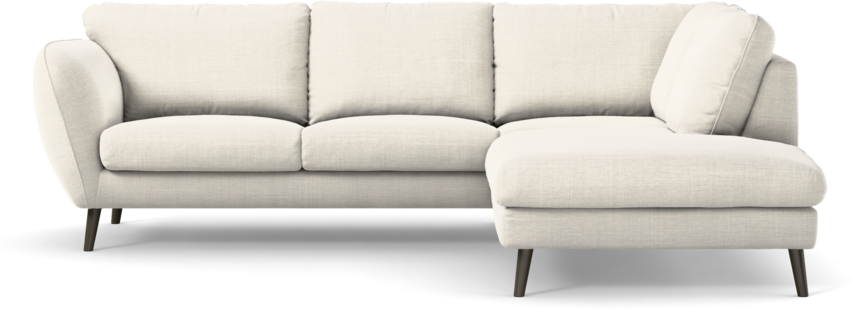 Madison Lux - 2-sits soffa med divan höger - Vit