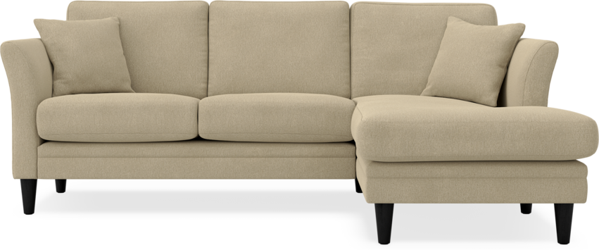 Eden - 2-sits soffa med schäslong - Beige
