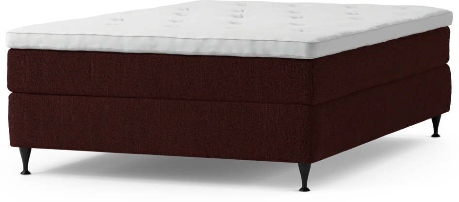 Delux Sense - Kontinentalsäng, enkelsäng 140 cm med bäddmadrass och sängben