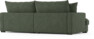 Rossi - 3-sits soffa, hel dyna - Grön