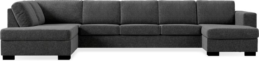 Nevada - 4-sits soffa med divan vänster och schäslong höger - Grå