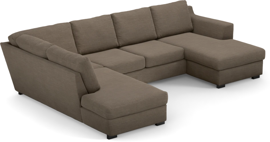 Friday - 3-sits soffa med divan vänster och schäslong höger - Brun