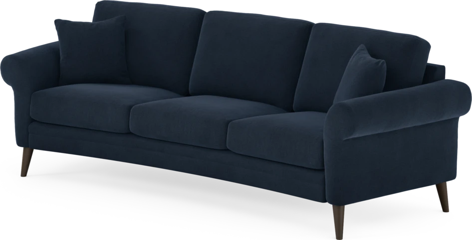 Eden - 3-sits soffa svängd - Blå
