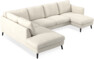 Madison Lux - 2-sits soffa med divan vänster och schäslong höger - Vit